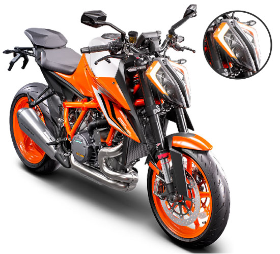 Heat sink for KTM motorcycle headlight cooling