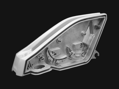 Heat sink for KTM motorcycle headlight cooling